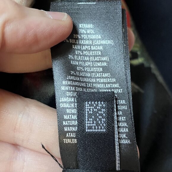 Ted Baker Black Retro 50s Swing Coat Small Wool Blend Prata Cape Jacket - Picture 14 of 14